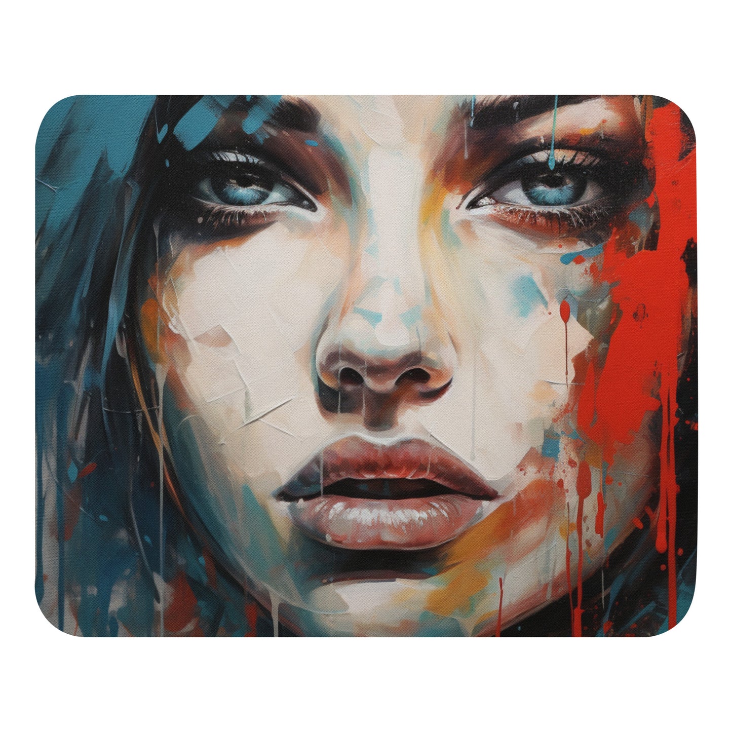 Abstract Portrait Mouse Pad