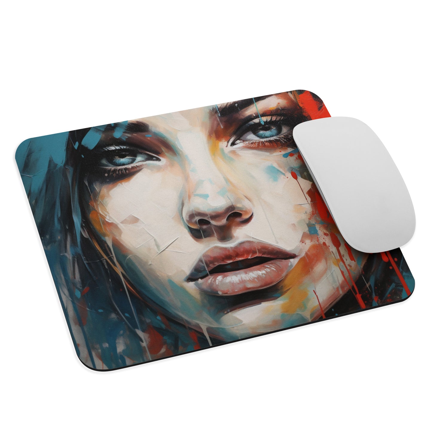 Abstract Portrait Mouse Pad