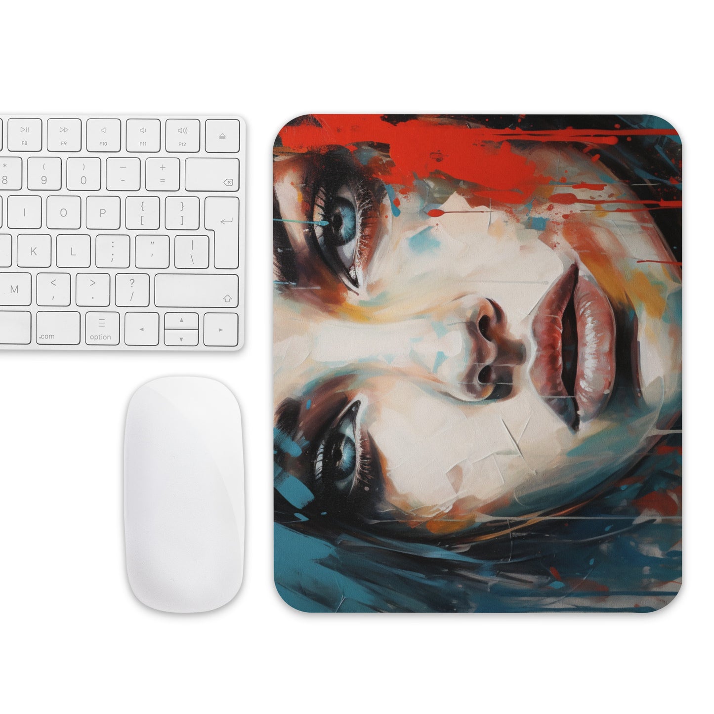 Abstract Portrait Mouse Pad