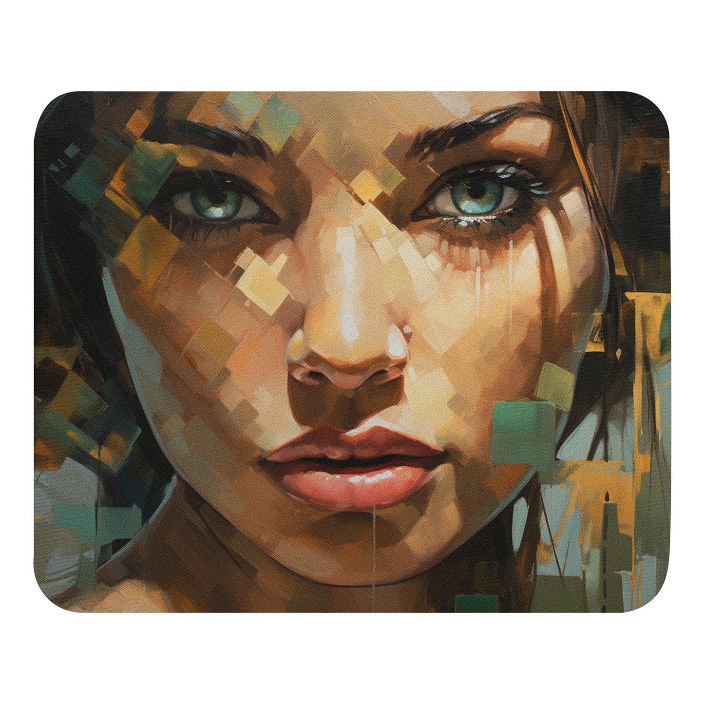 Abstract Portrait Mouse Pad