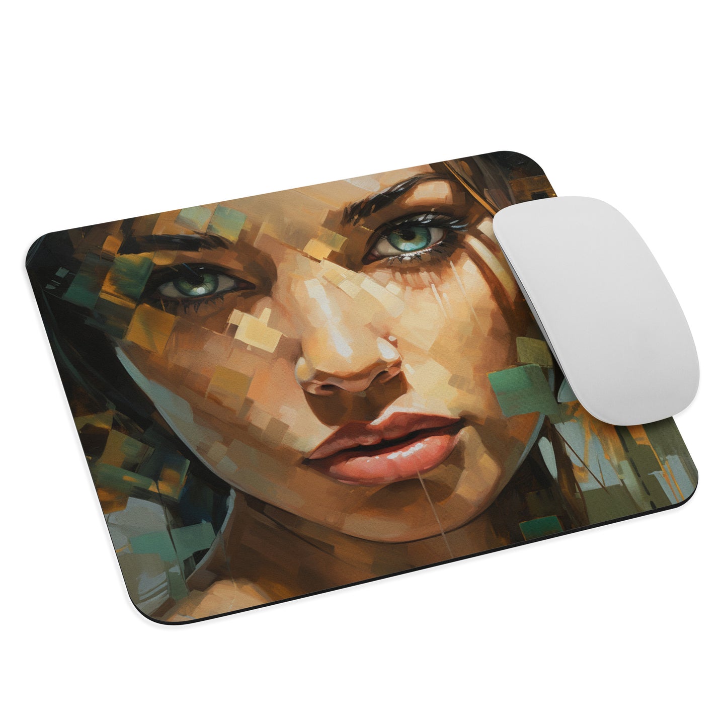 Abstract Portrait Mouse Pad