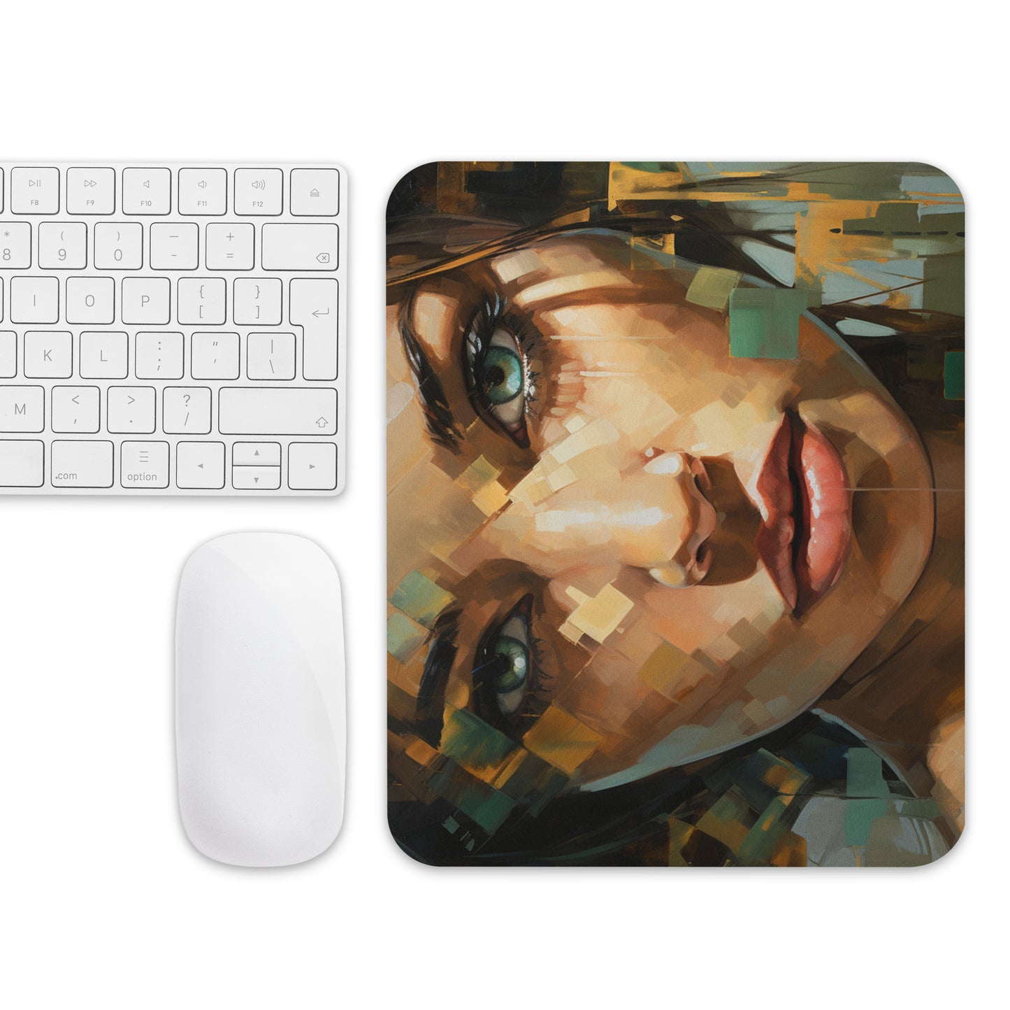 Abstract Portrait Mouse Pad