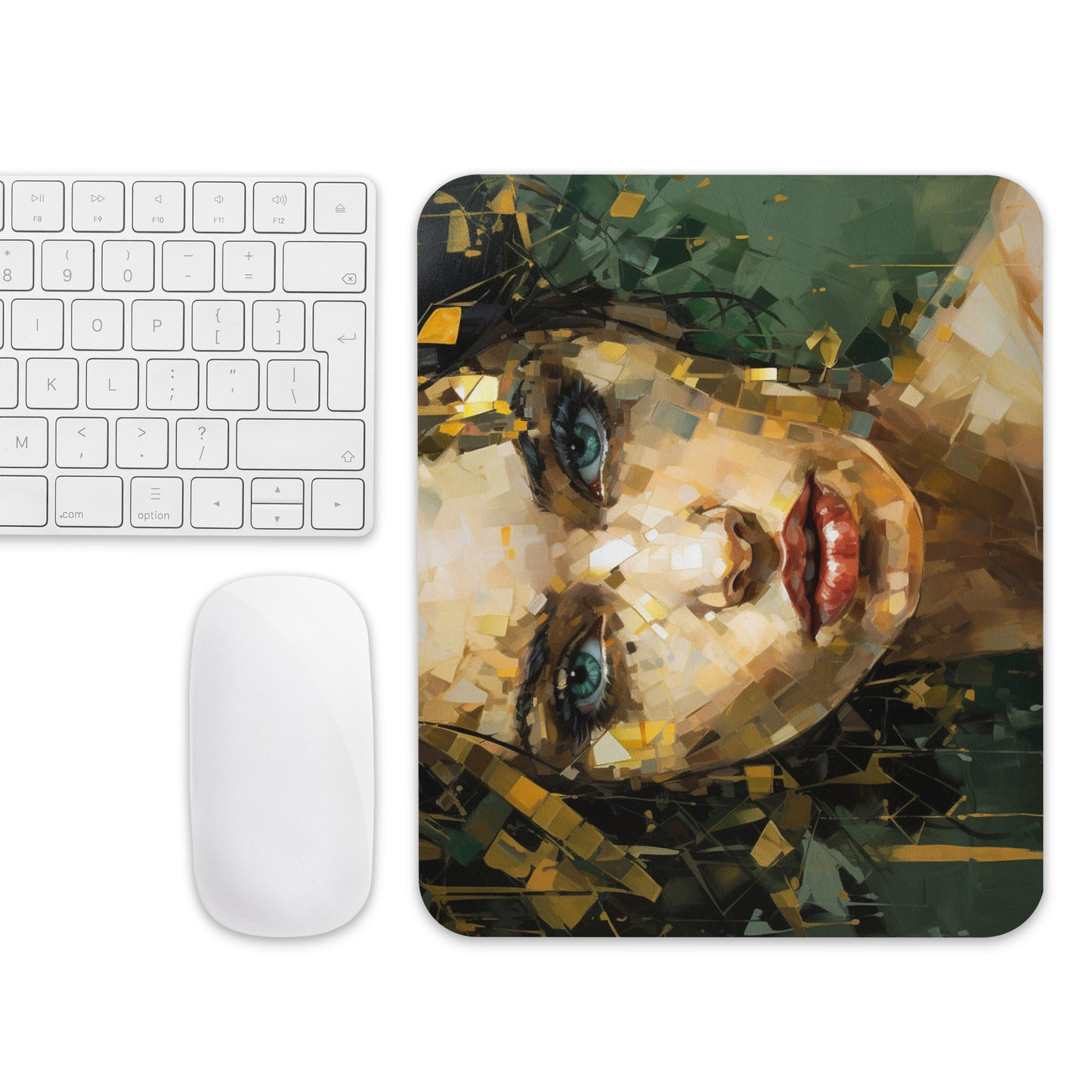 Abstract Portrait Mouse Pad