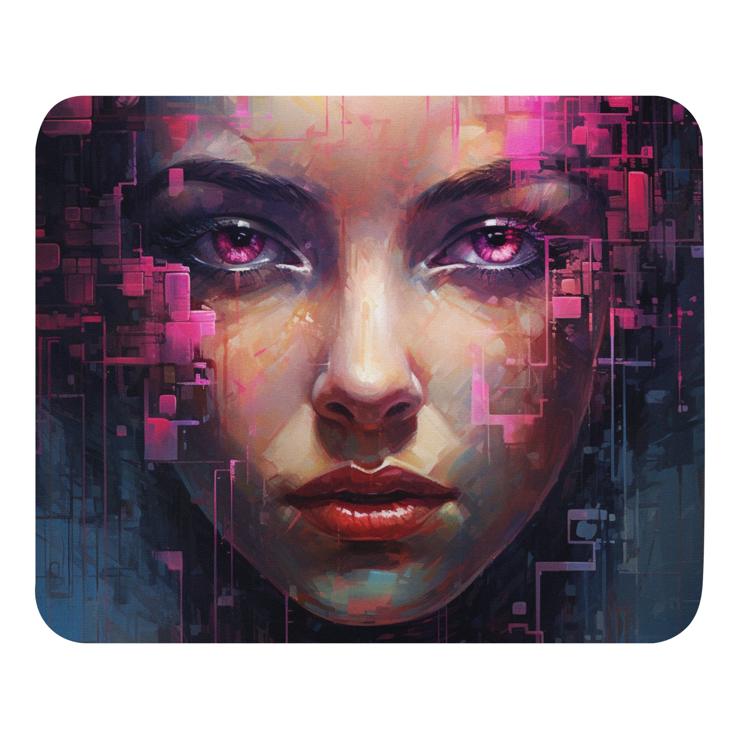 Abstract Portrait Mouse Pad