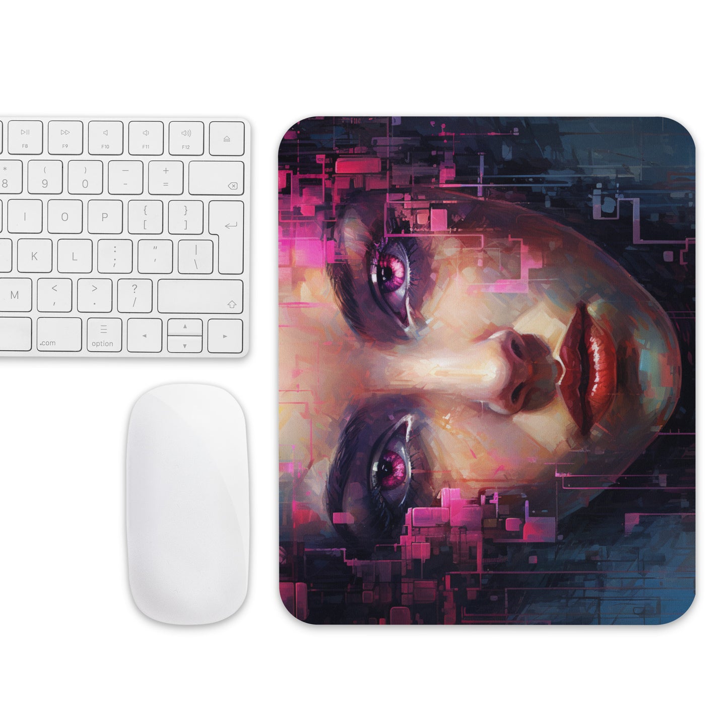 Abstract Portrait Mouse Pad