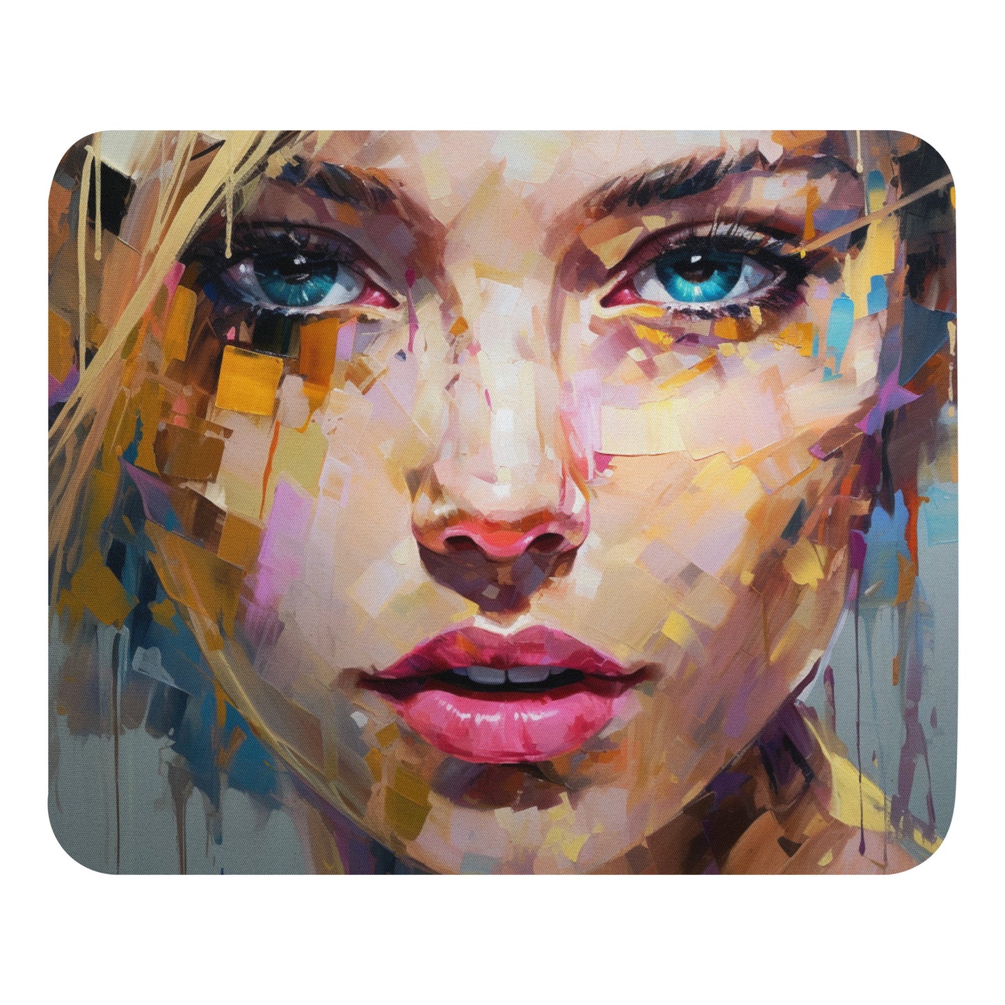 Abstract Portrait Mouse Pad