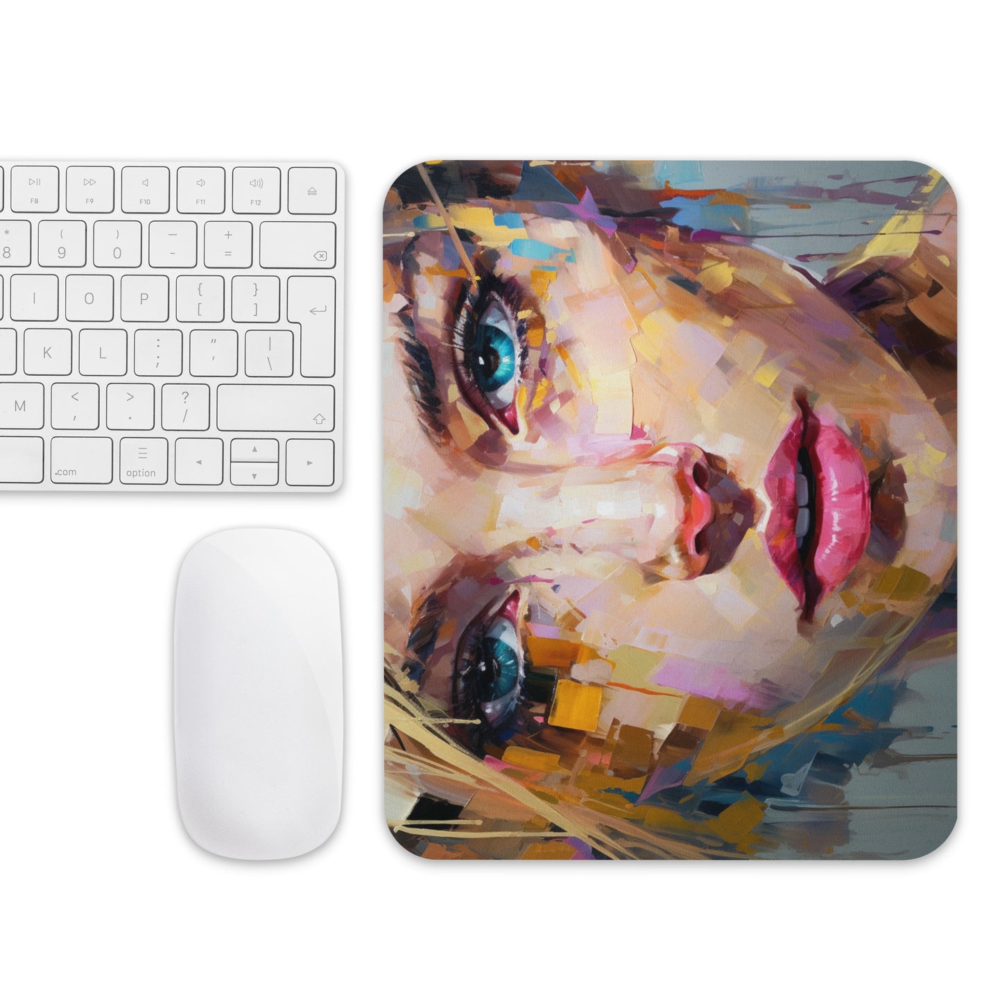 Abstract Portrait Mouse Pad