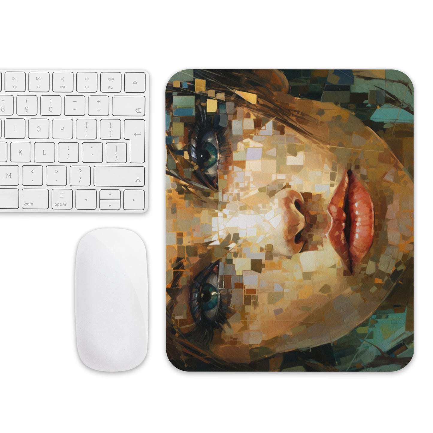 Abstract Portrait Mouse Pad