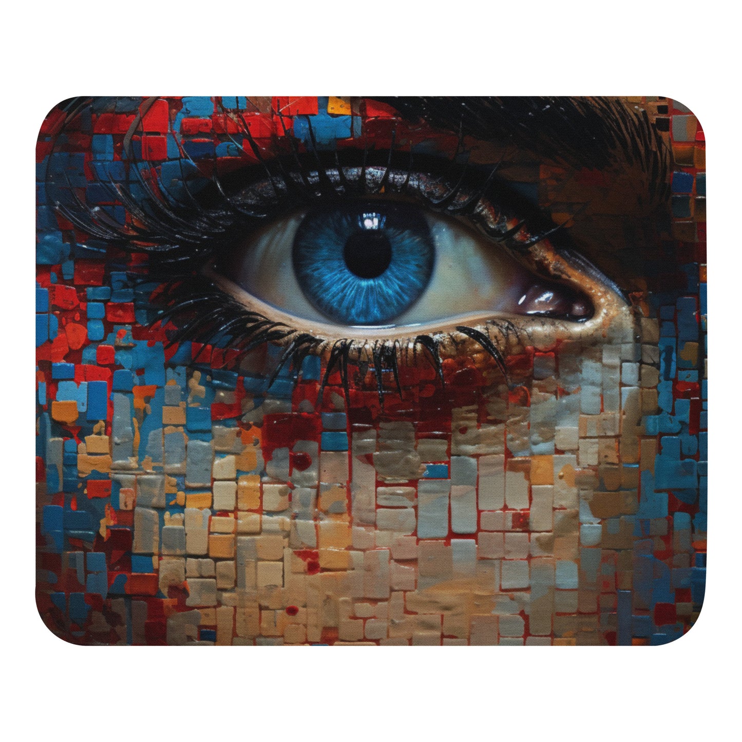 Abstract Portrait Mouse Pad