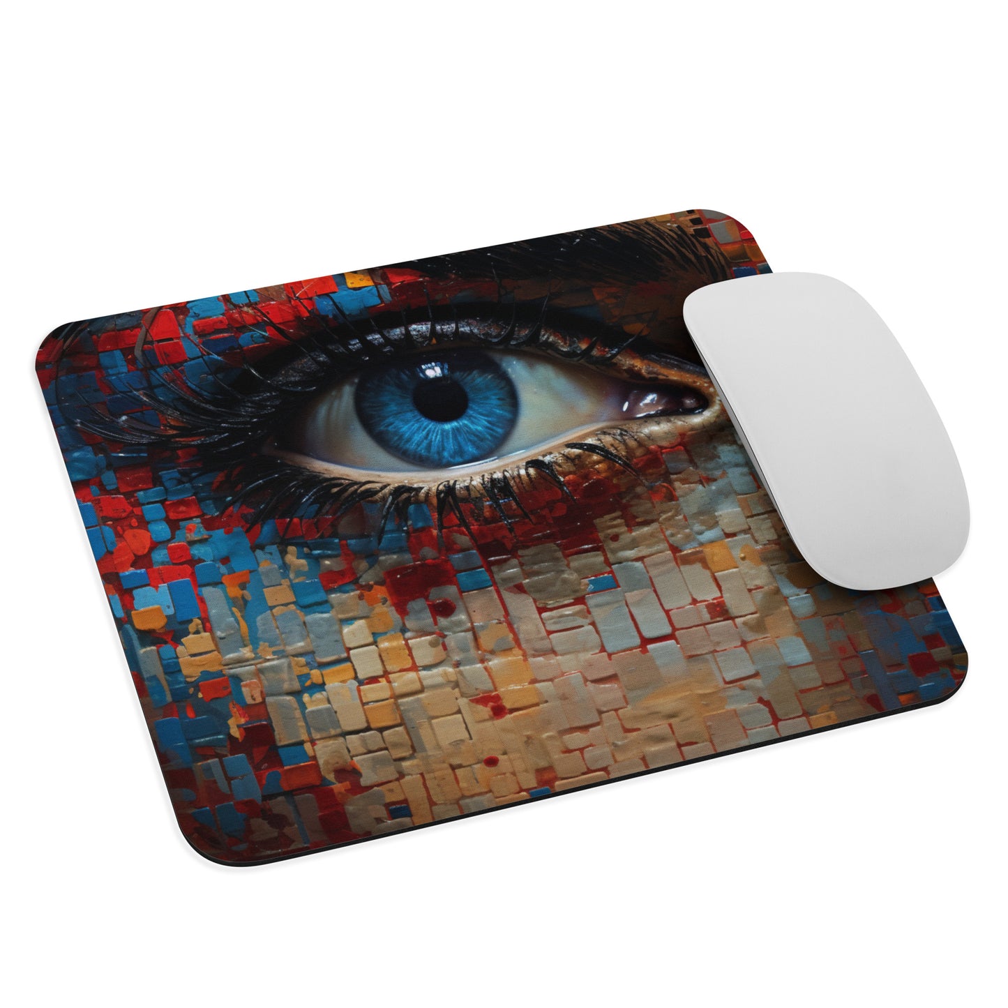 Abstract Portrait Mouse Pad