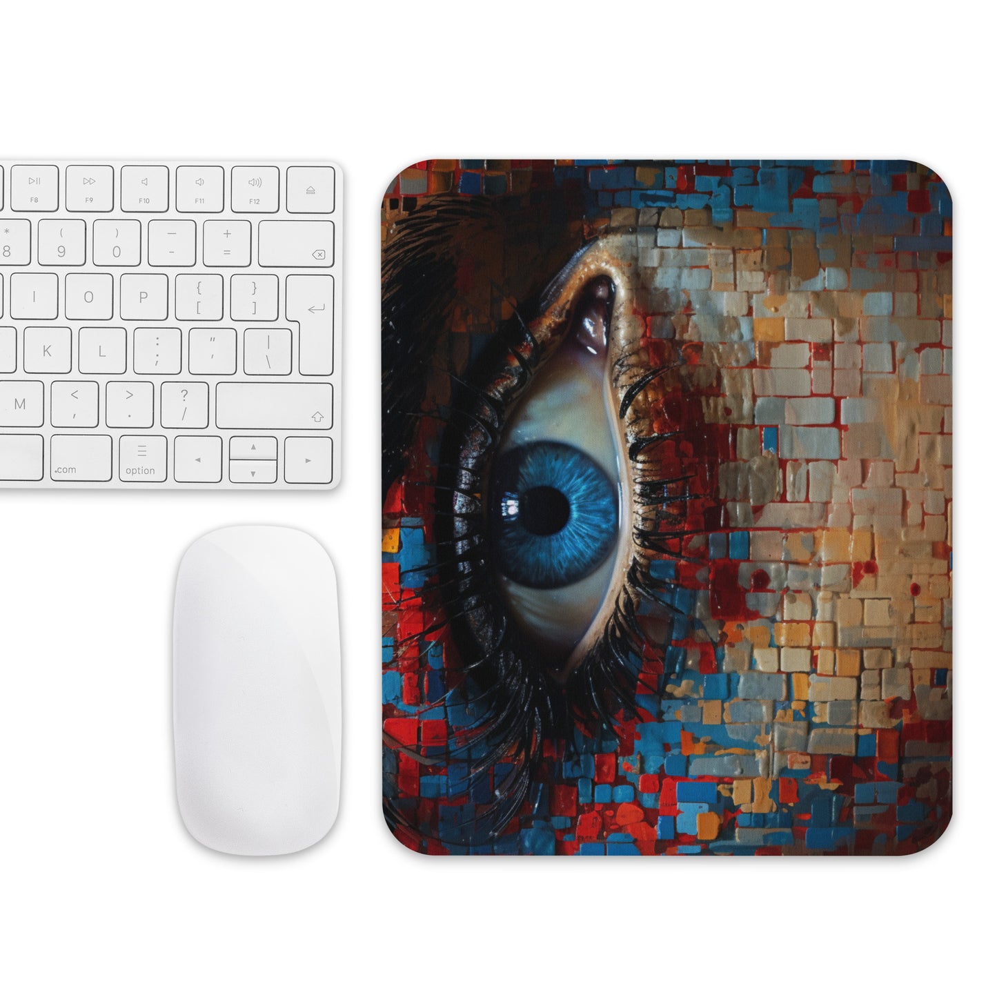 Abstract Portrait Mouse Pad