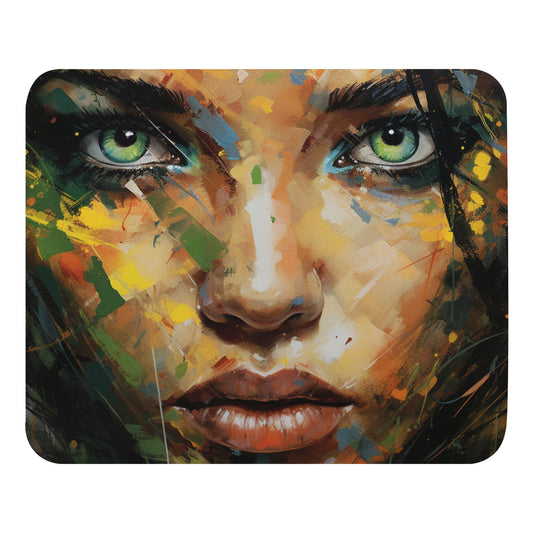 Abstract Portrait Mouse Pad