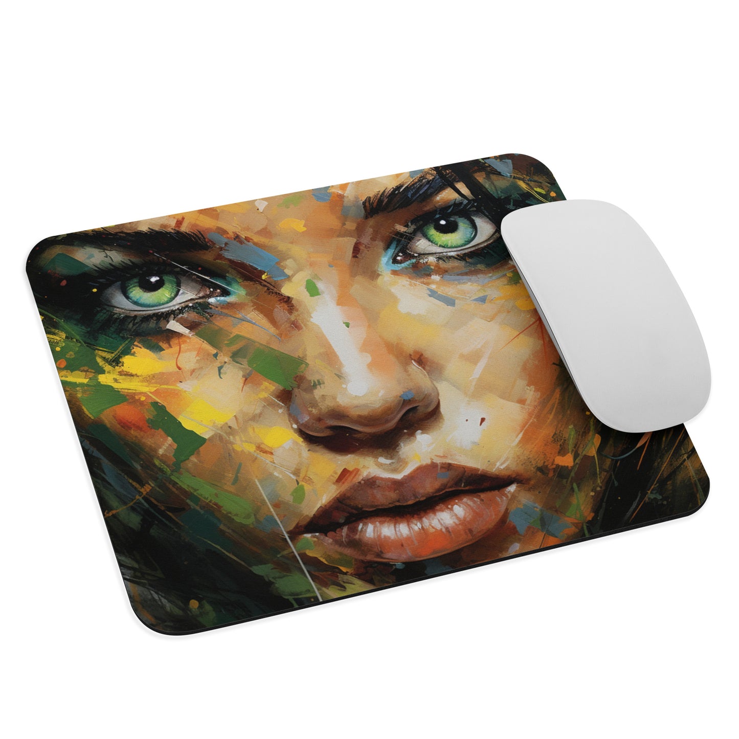 Abstract Portrait Mouse Pad