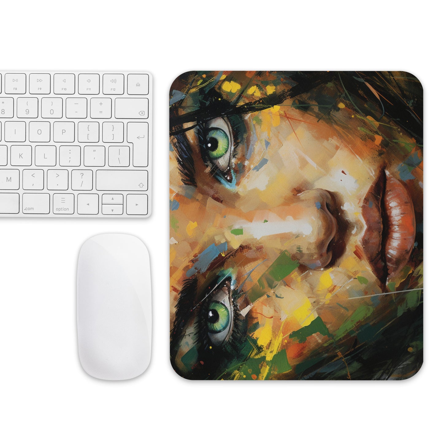 Abstract Portrait Mouse Pad