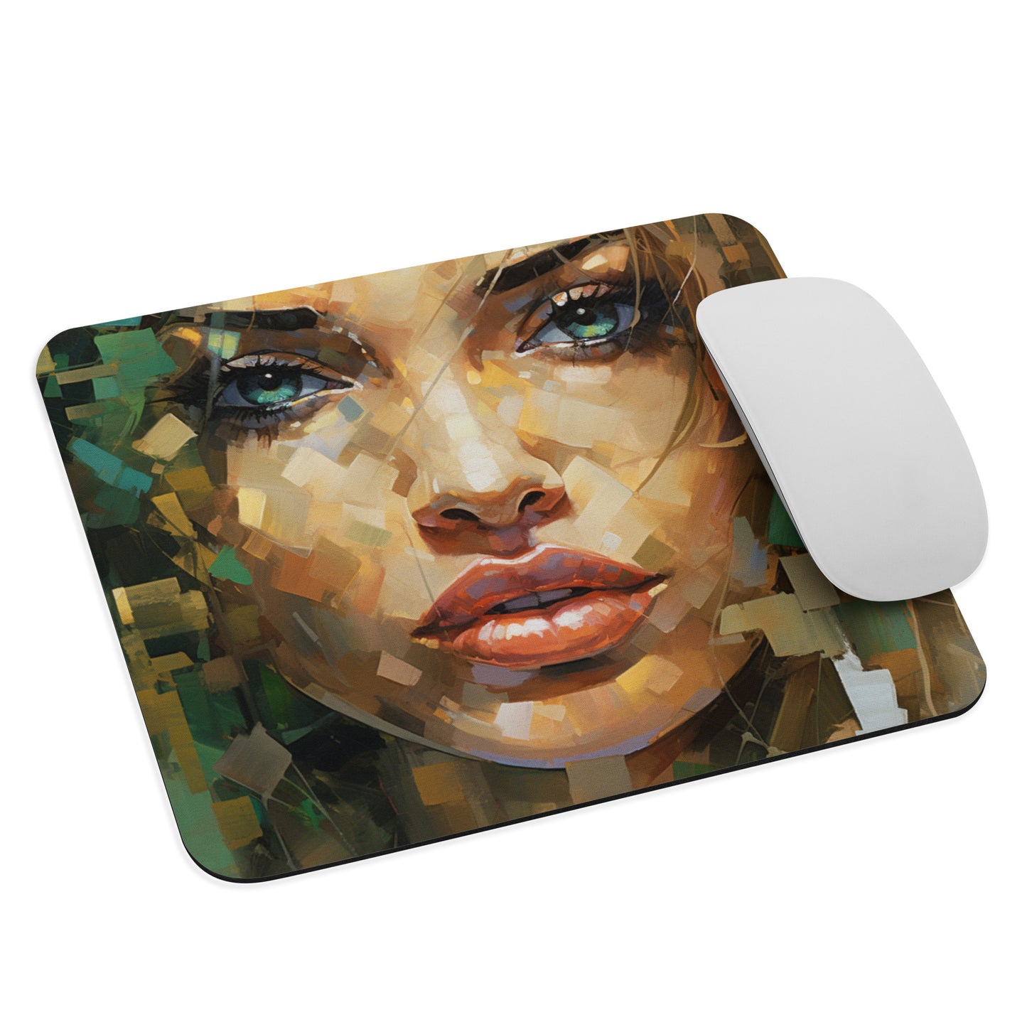 Abstract Portrait Mouse Pad