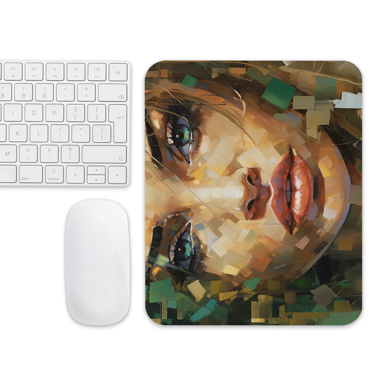 Abstract Portrait Mouse Pad