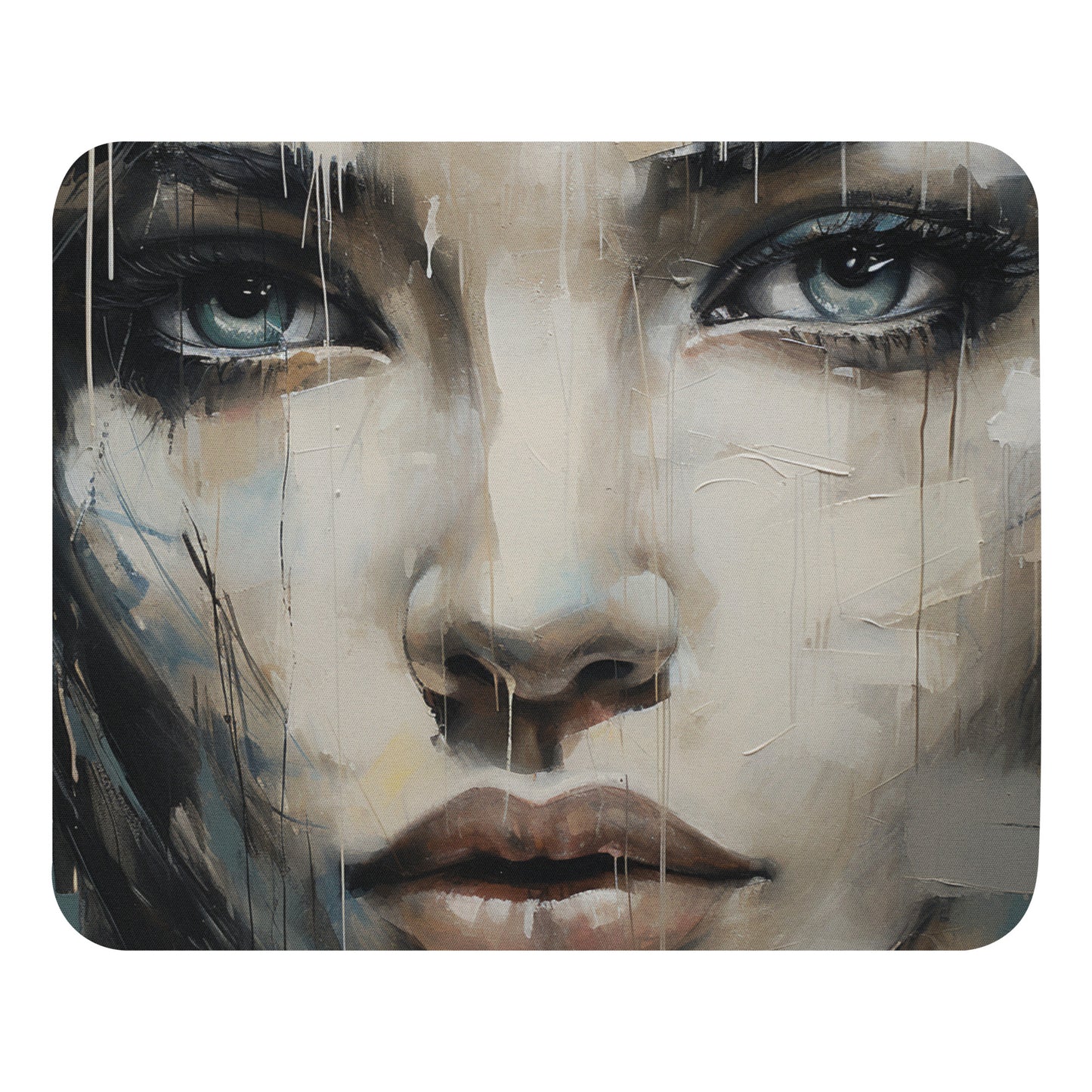 Abstract Portrait Mouse Pad