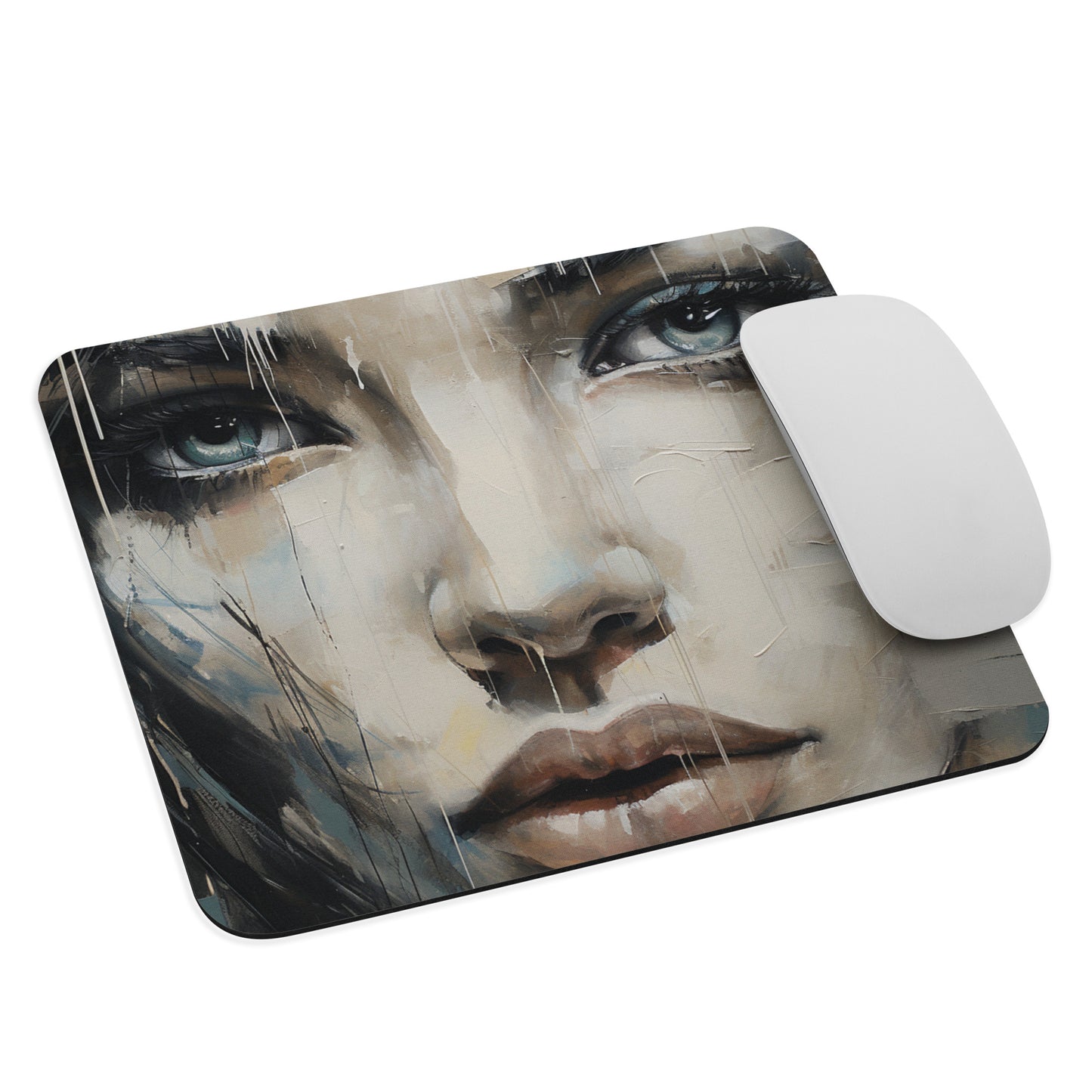 Abstract Portrait Mouse Pad