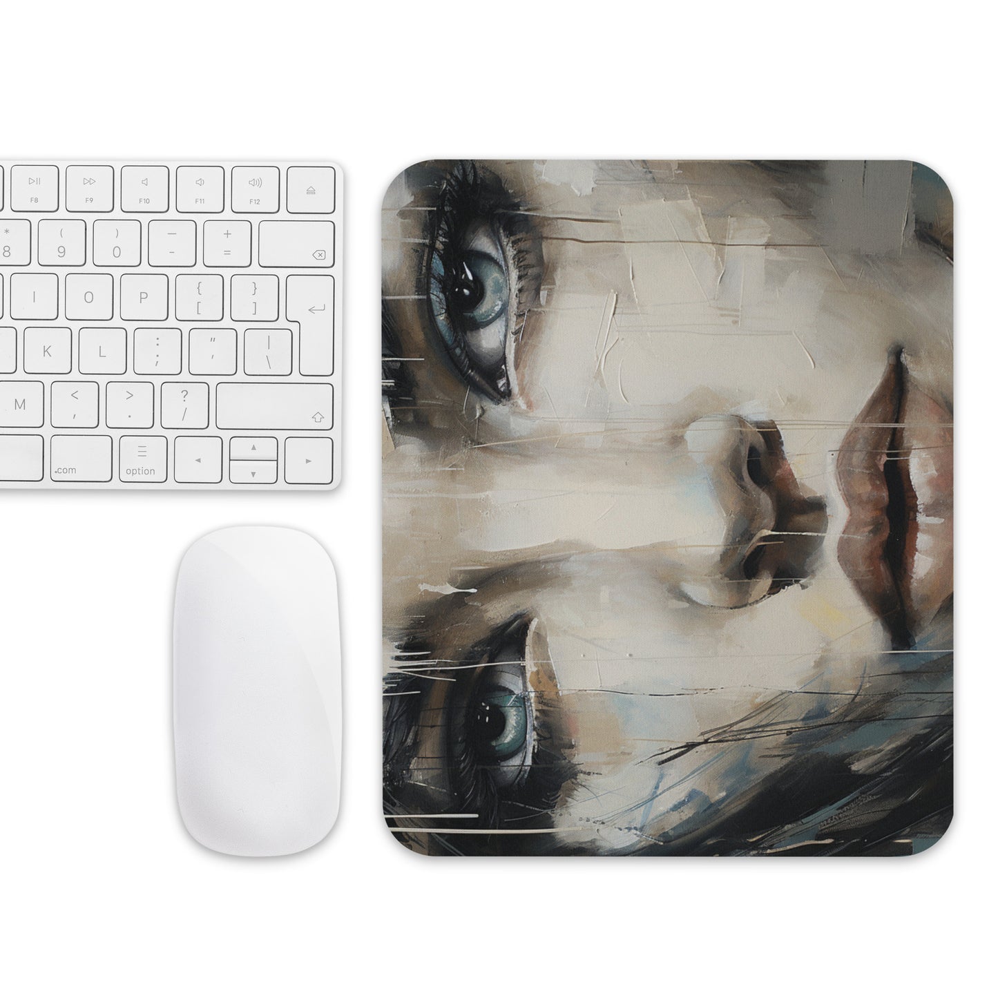 Abstract Portrait Mouse Pad