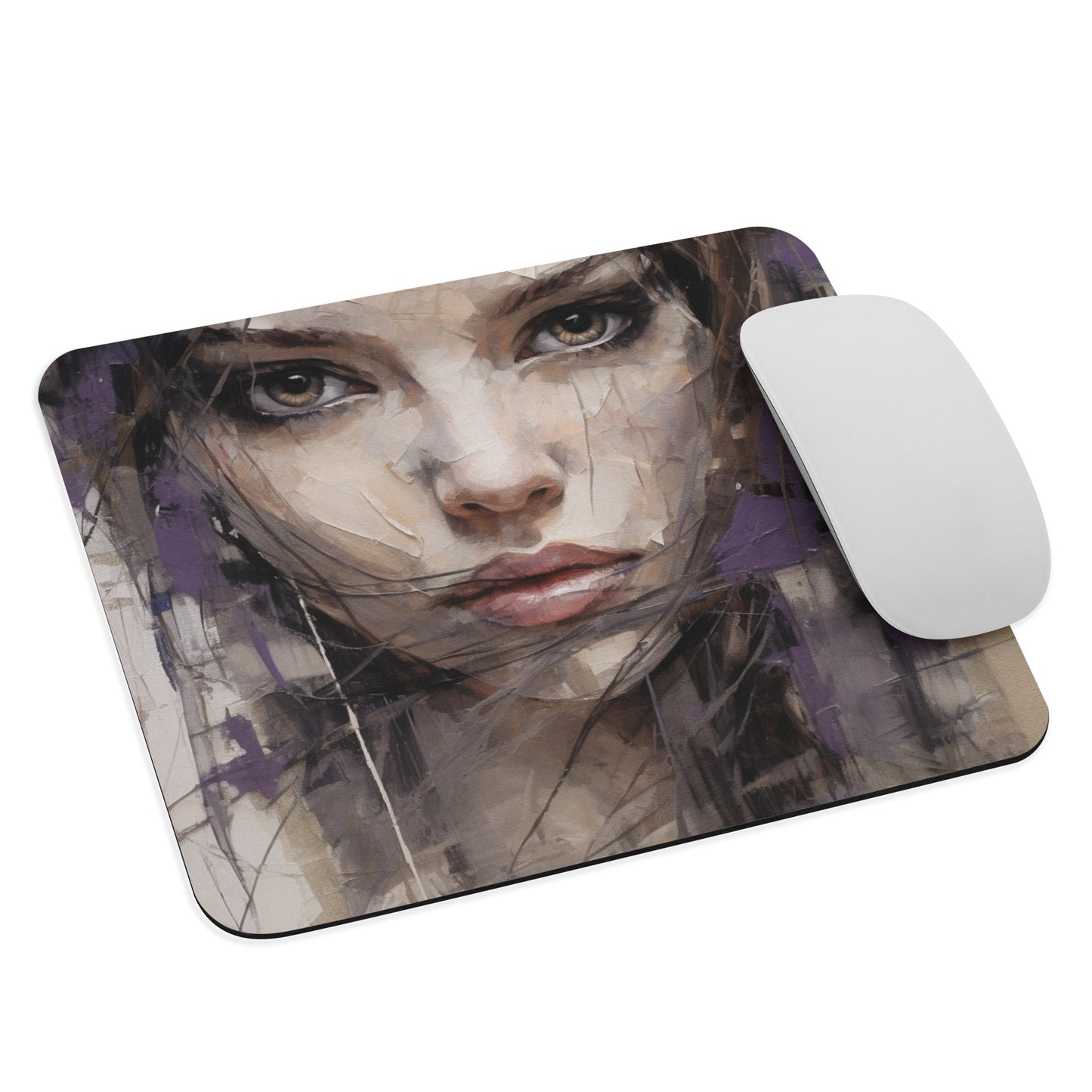 Abstract Portrait Mouse Pad