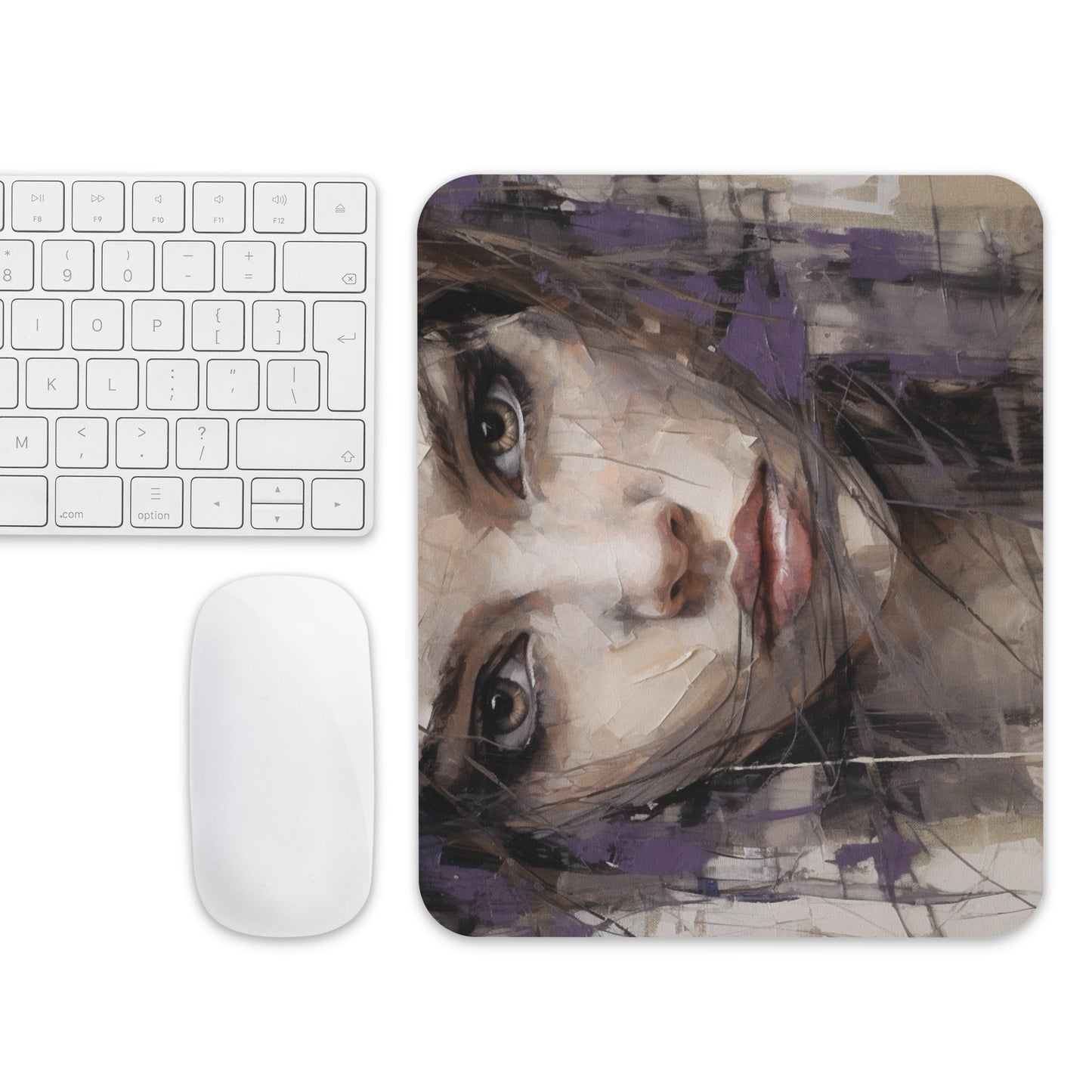 Abstract Portrait Mouse Pad