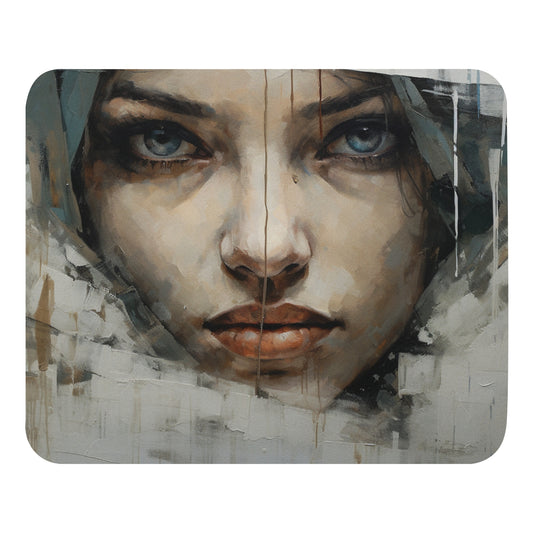 Abstract Portrait Mouse Pad