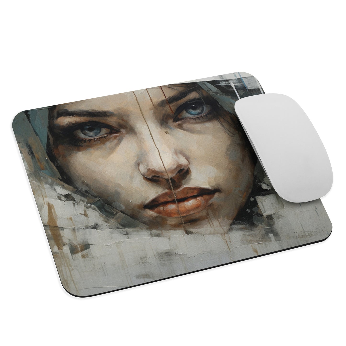 Abstract Portrait Mouse Pad