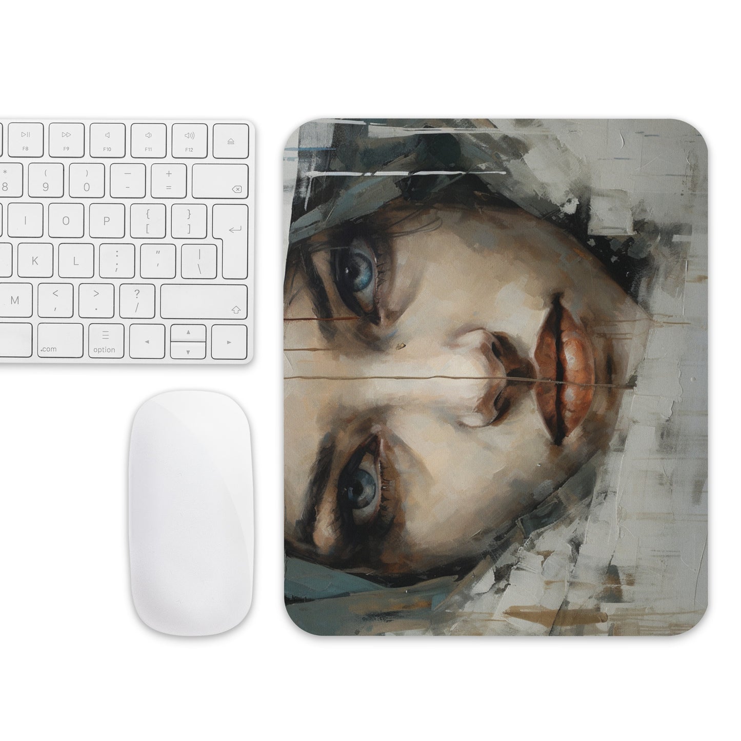 Abstract Portrait Mouse Pad