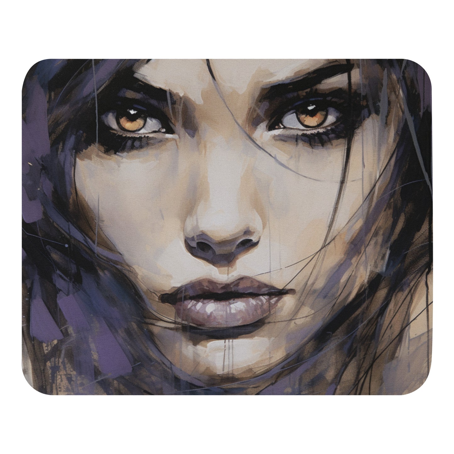 Abstract Portrait Mouse Pad