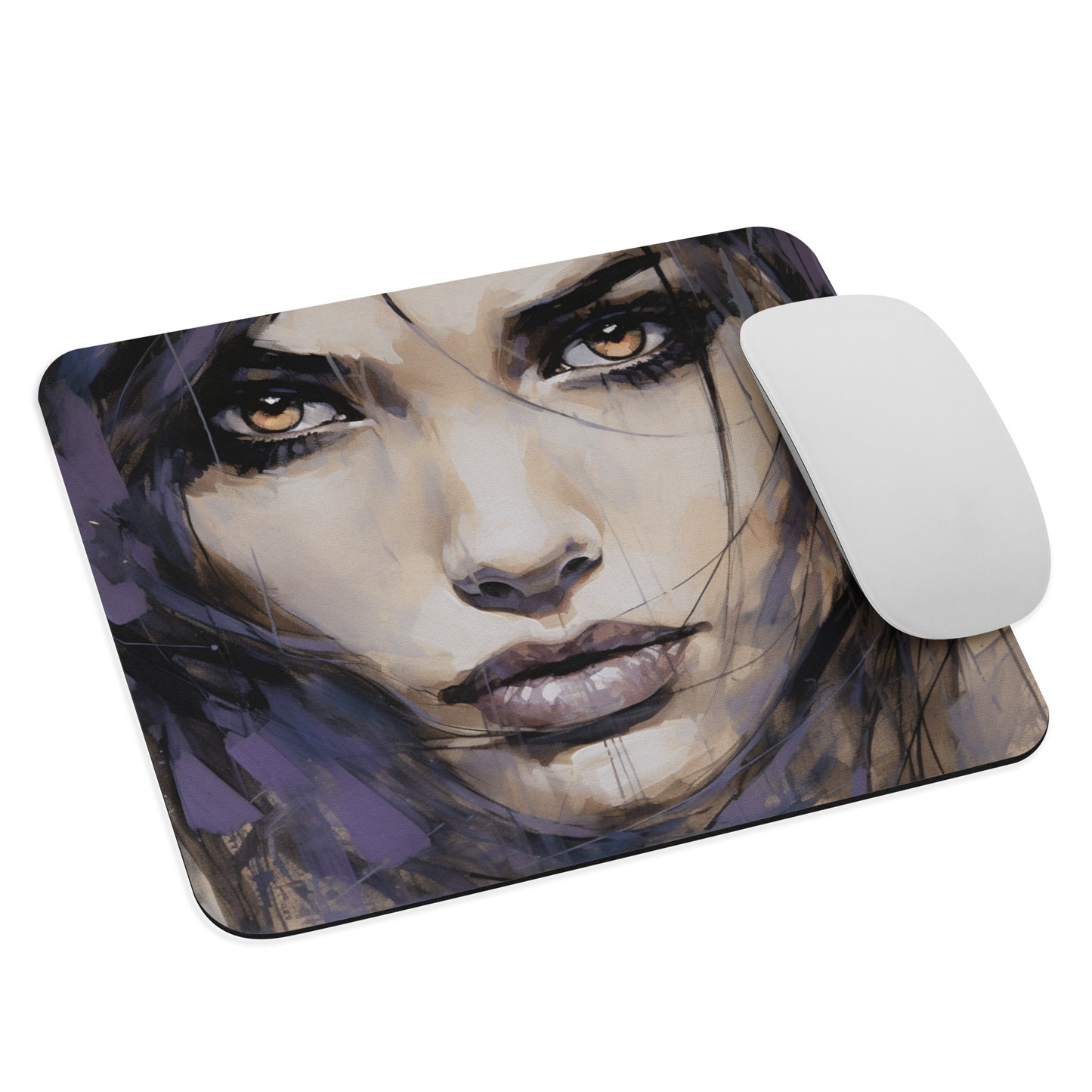 Abstract Portrait Mouse Pad