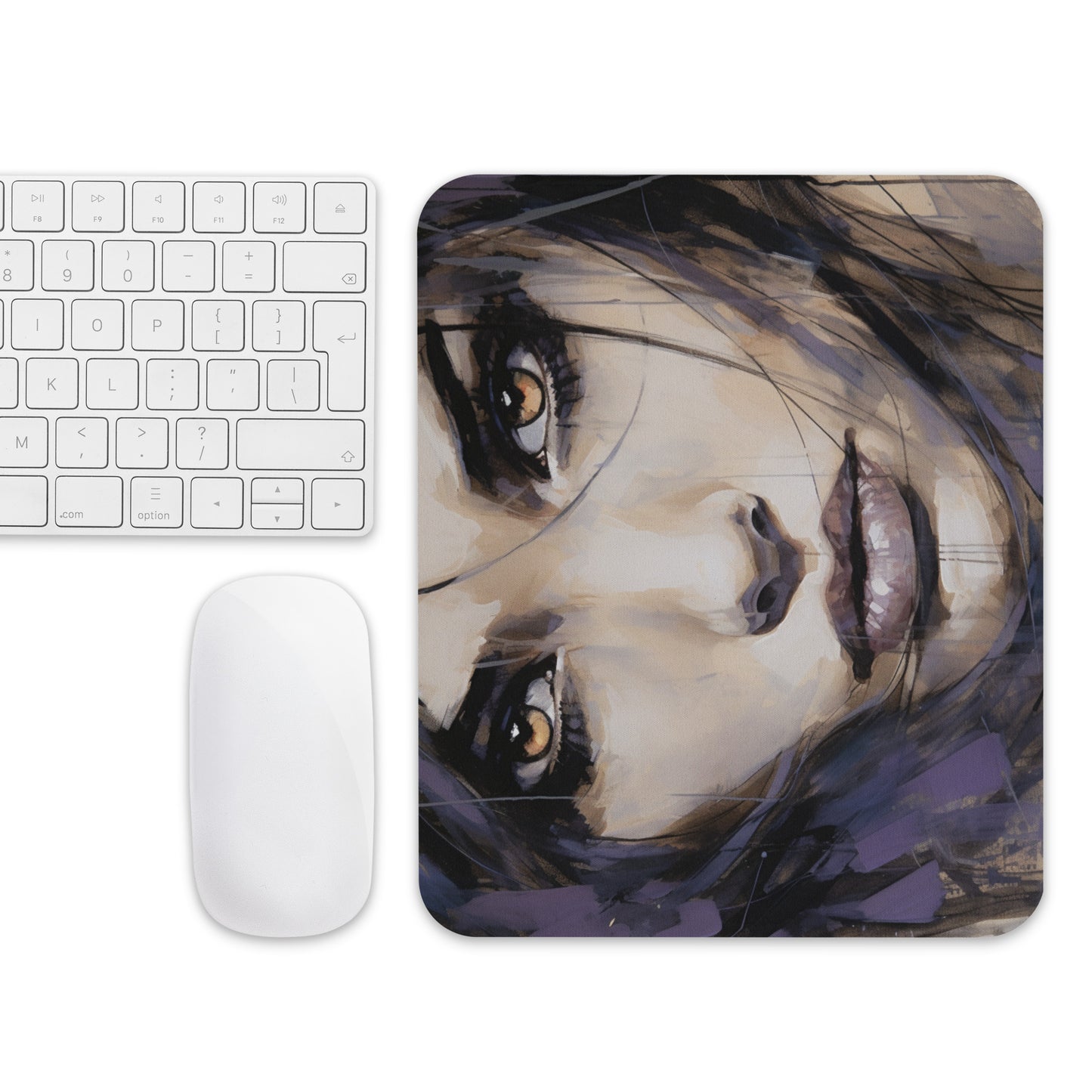 Abstract Portrait Mouse Pad