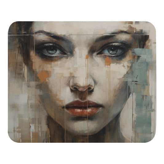 Abstract Portrait Mouse Pad