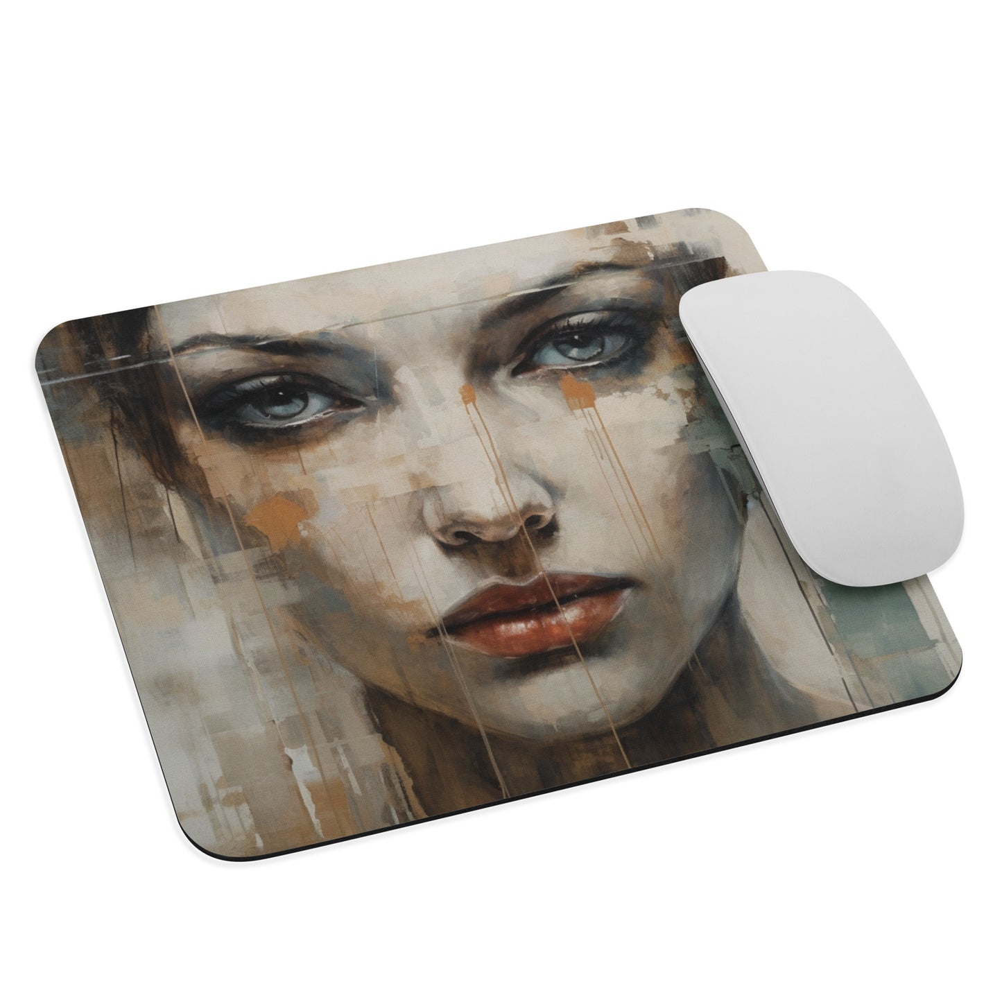 Abstract Portrait Mouse Pad