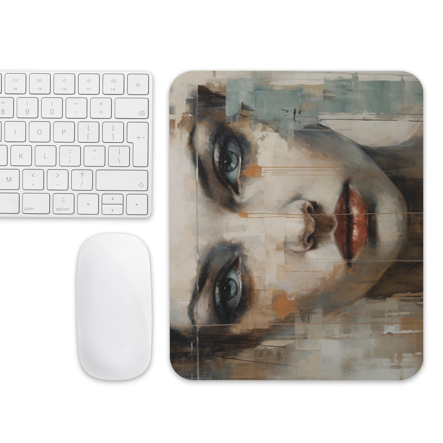 Abstract Portrait Mouse Pad