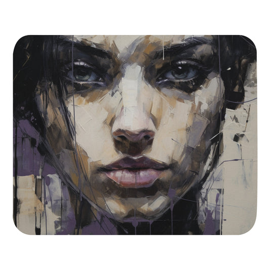 Abstract Portrait Mouse Pad