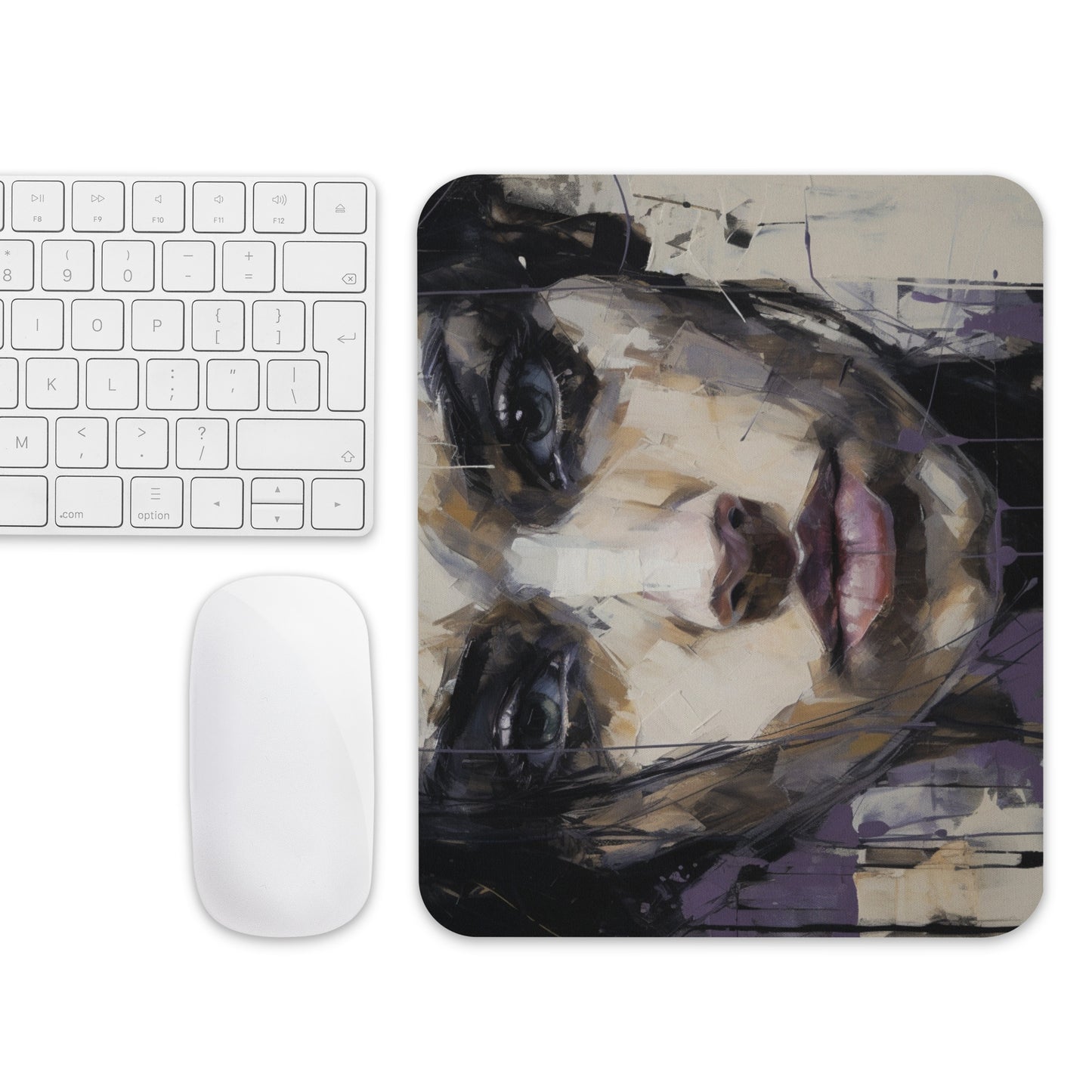 Abstract Portrait Mouse Pad