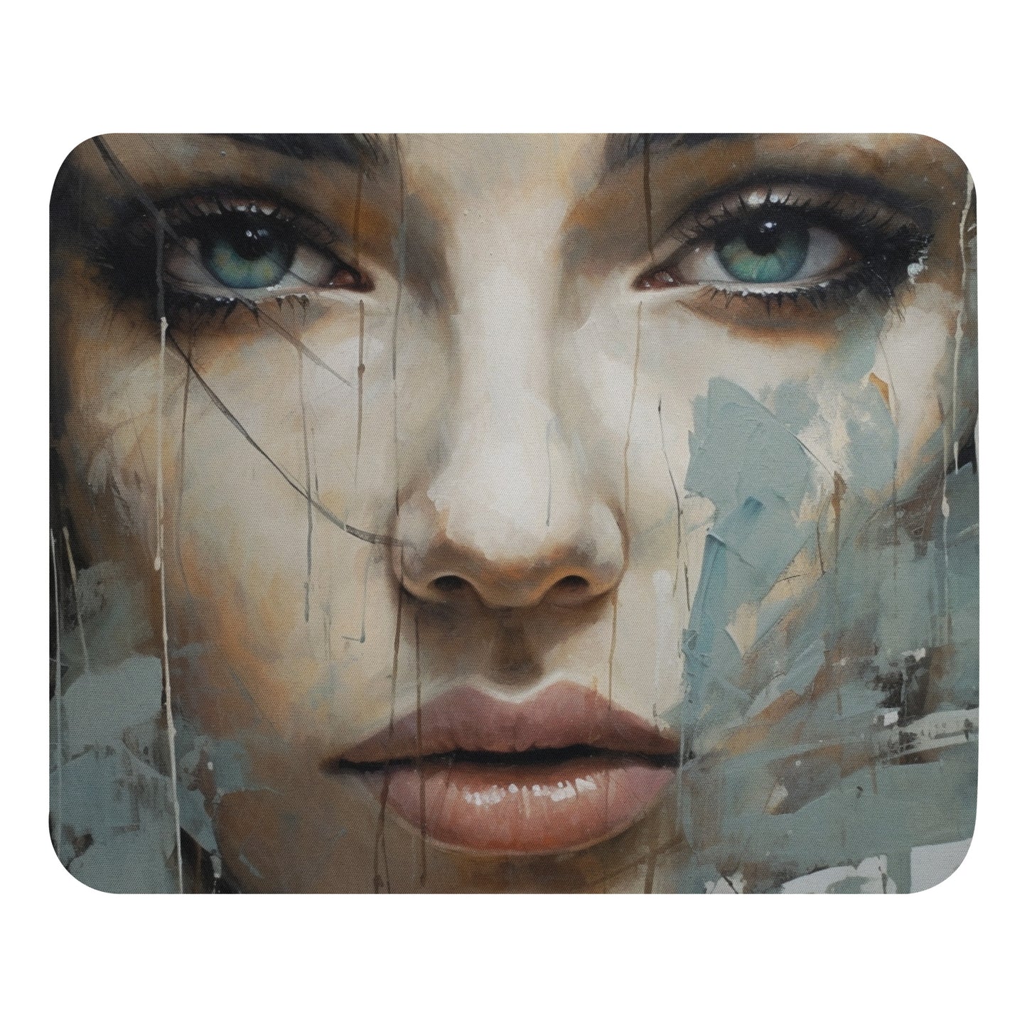 Abstract Portrait Mouse Pad