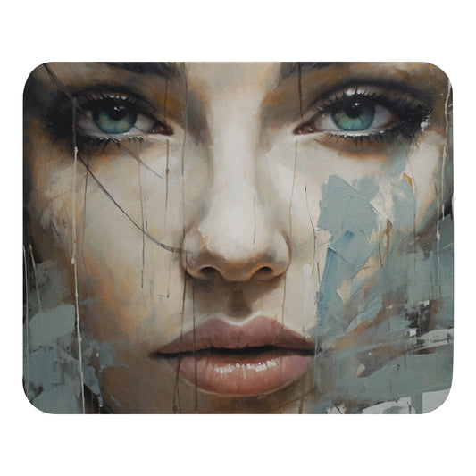 Abstract Portrait Mouse Pad