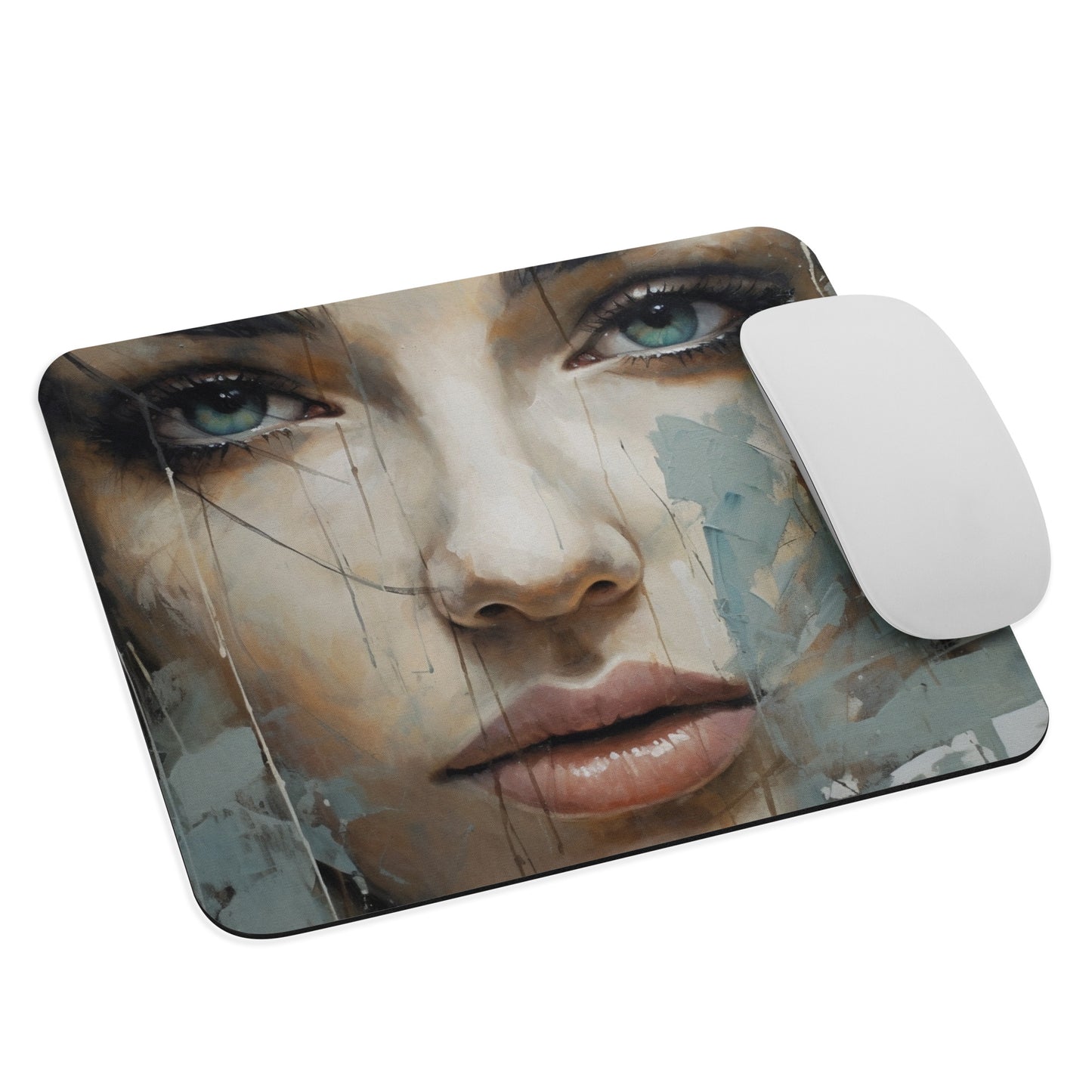 Abstract Portrait Mouse Pad