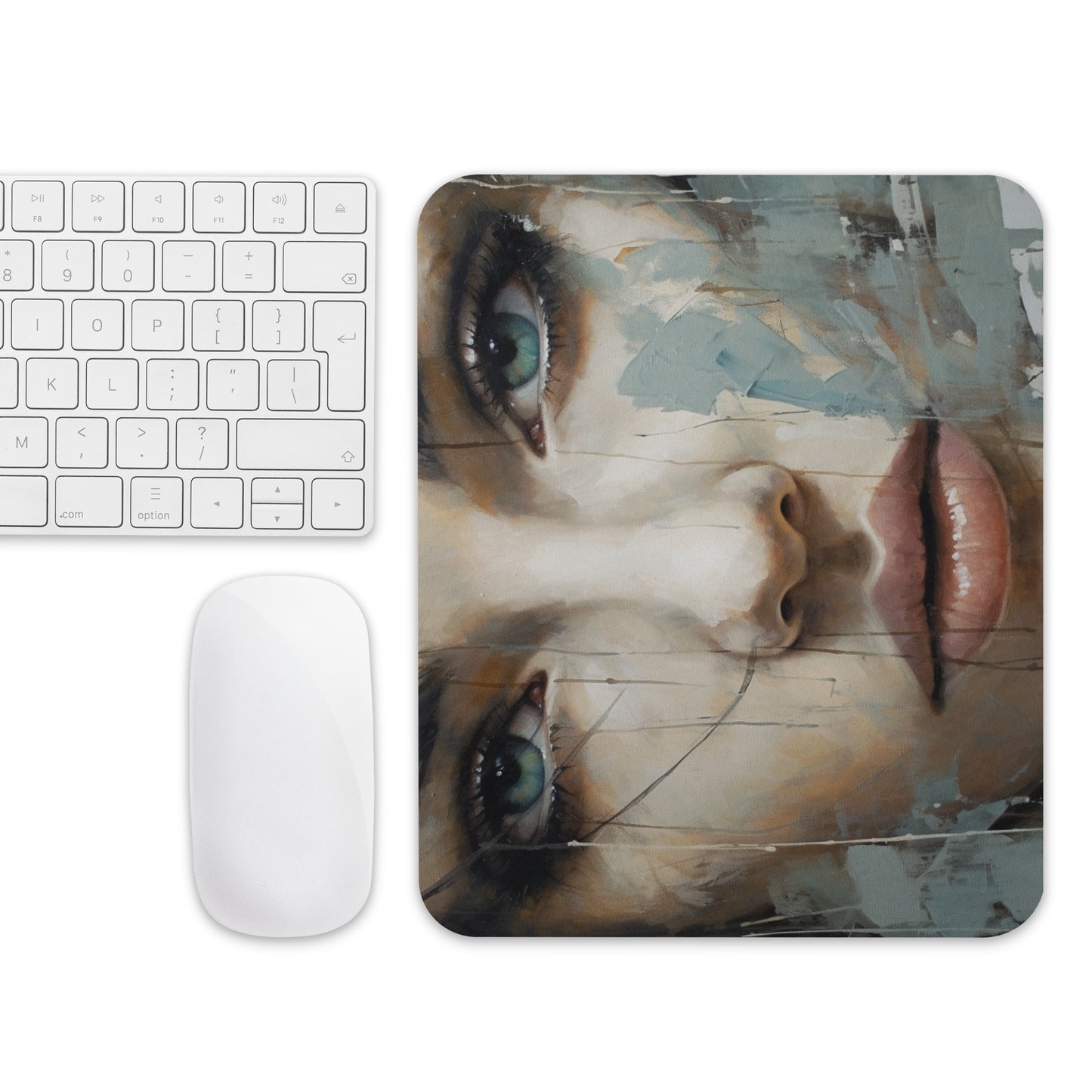 Abstract Portrait Mouse Pad