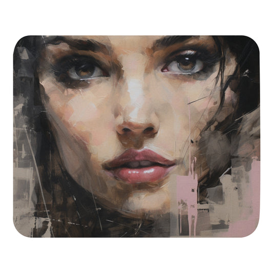 Abstract Portrait Mouse Pad