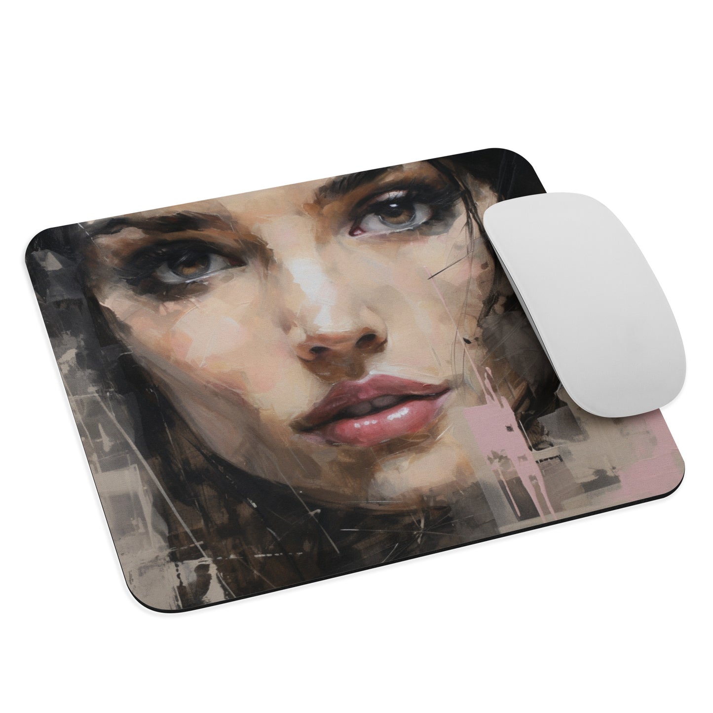 Abstract Portrait Mouse Pad