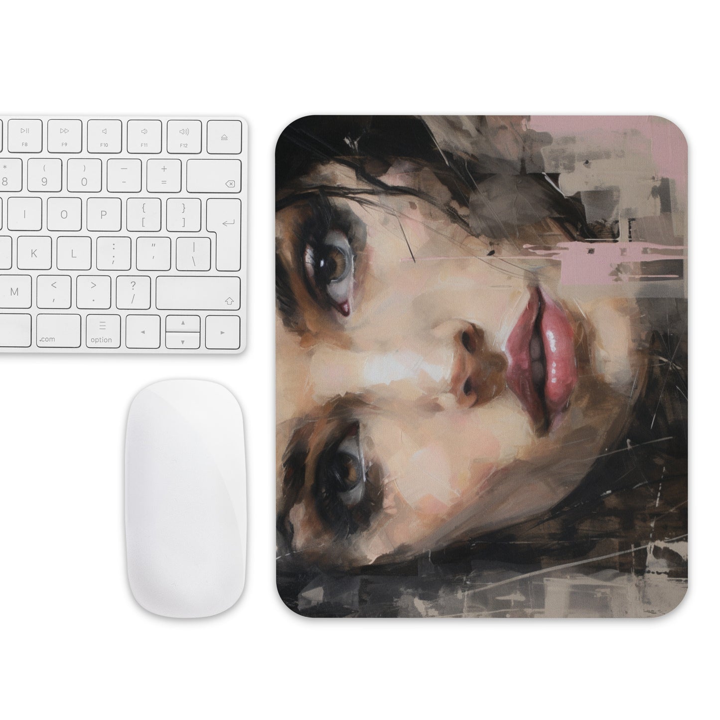 Abstract Portrait Mouse Pad