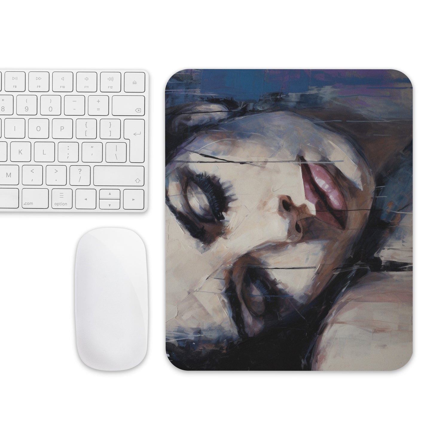 Abstract Portrait Mouse Pad