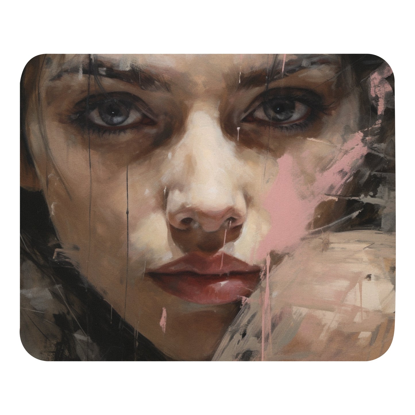 Abstract Portrait Mouse Pad