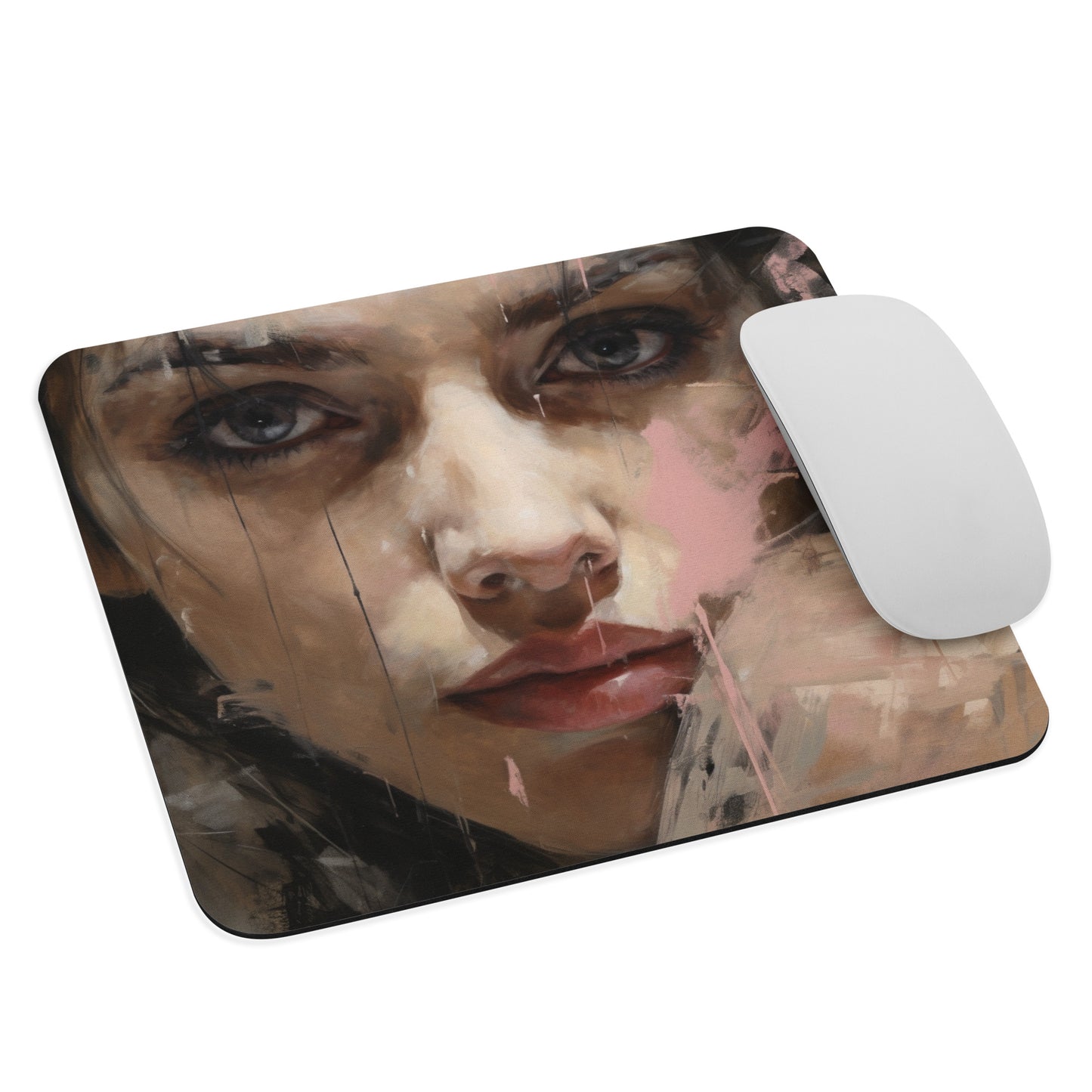 Abstract Portrait Mouse Pad