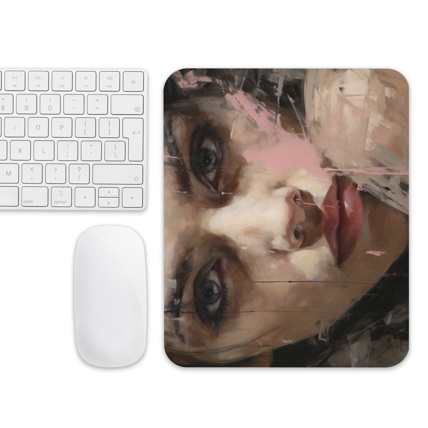 Abstract Portrait Mouse Pad