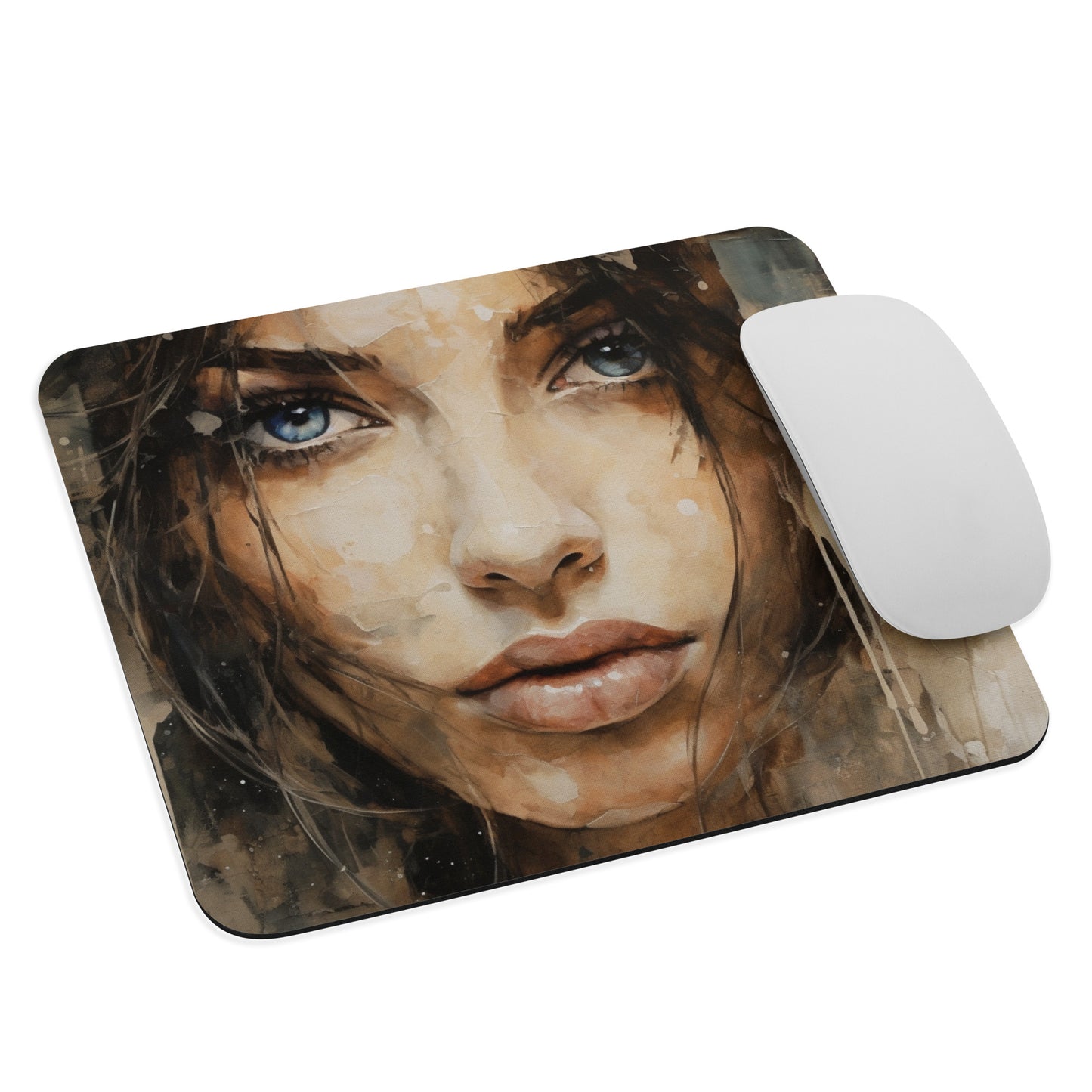 Abstract Portrait Mouse Pad