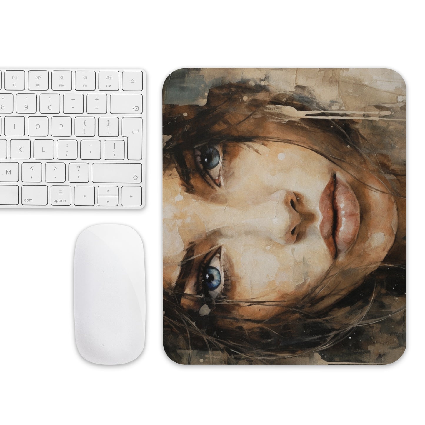 Abstract Portrait Mouse Pad