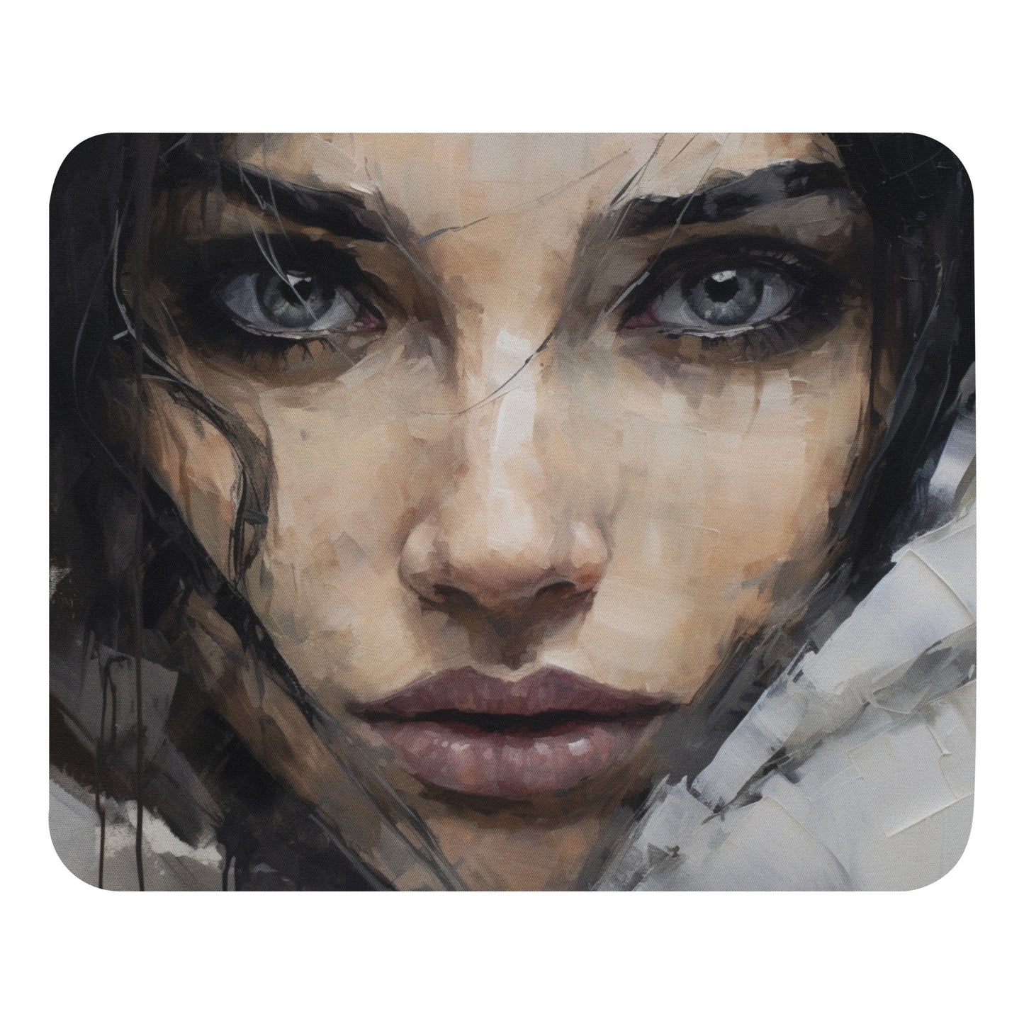 Abstract Portrait Mouse Pad